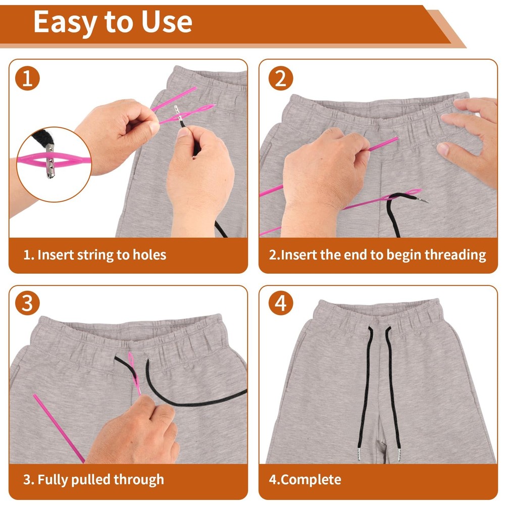 BEVTEE 12 Pcs Drawstring Cord, 60 Inch Hoodie String Replacement, Draw String...