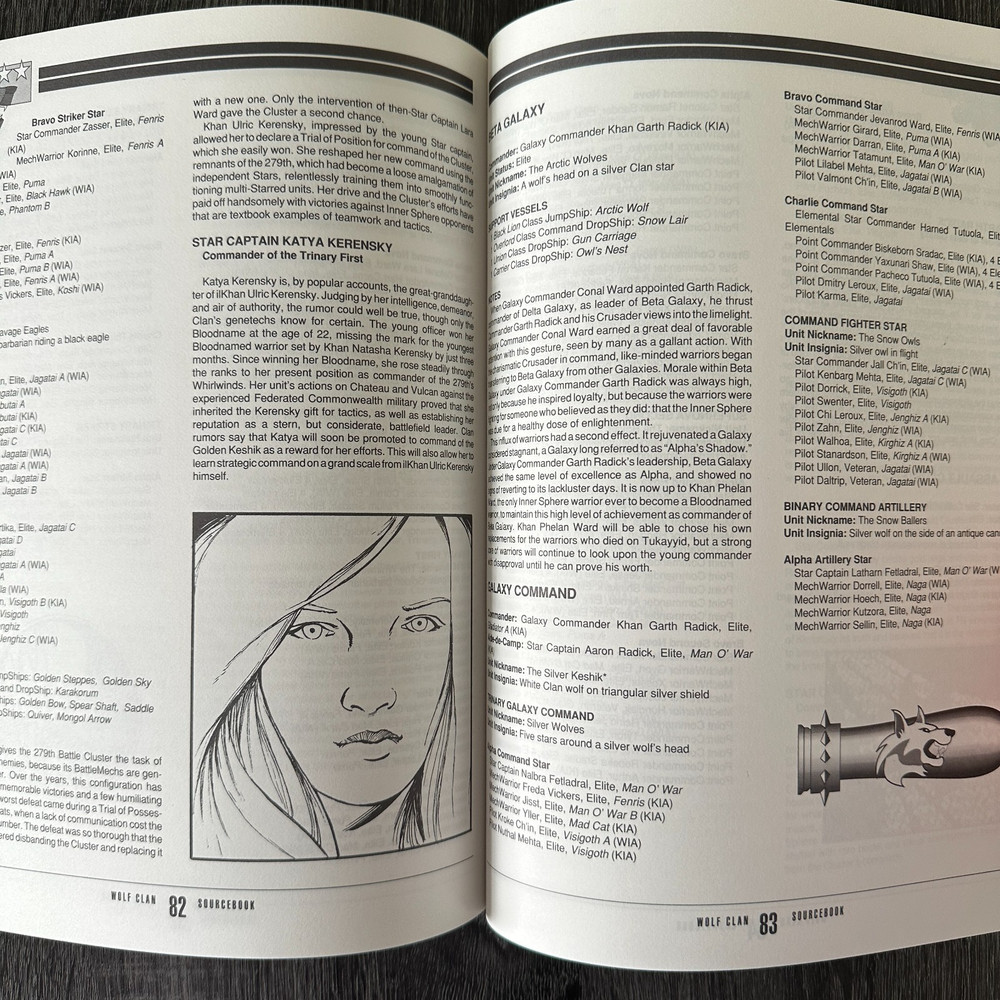 BattleTech 1642 Wolf Clan Sourcebook FASA 1992 PB