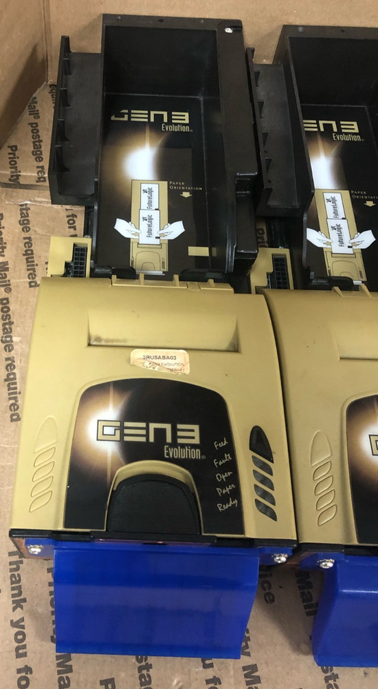 PARTS! (LOT OF 2) FutureLogic GEN3 Evolution Ticket Printer (UNTESTED)