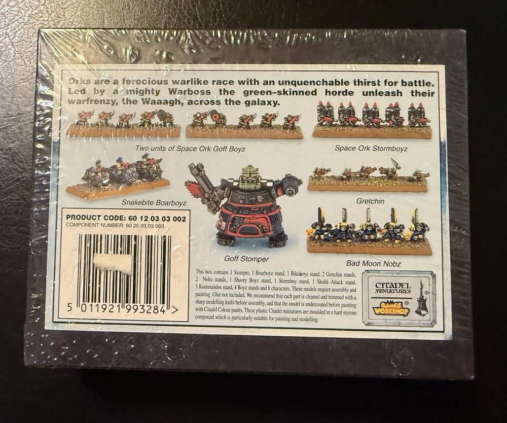 Warhammer Epic 40K Space Ork Mob 3002 - OOP - Games Workshop - Sealed!