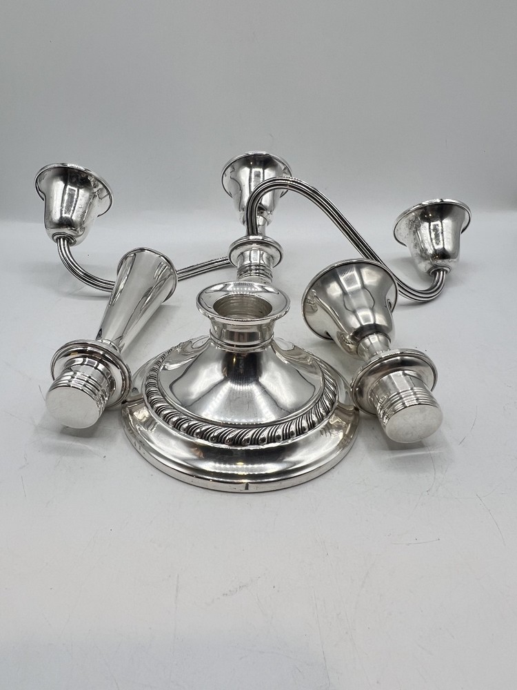 Vintage Gorham Sterling Silver three light candleabra