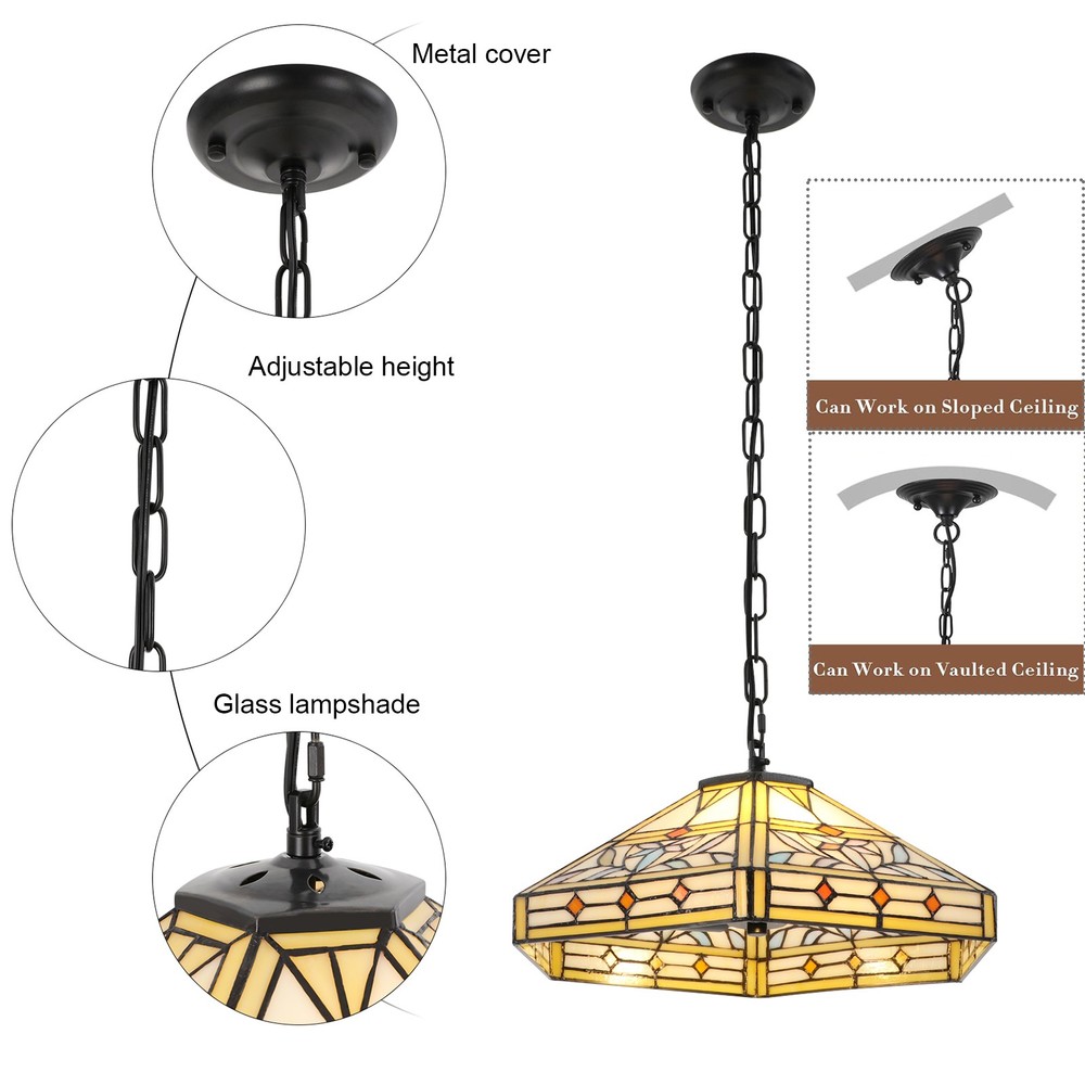 Elegant 2-Light Adjustable Pendant Light - Iron & Glass, Ceiling Mount