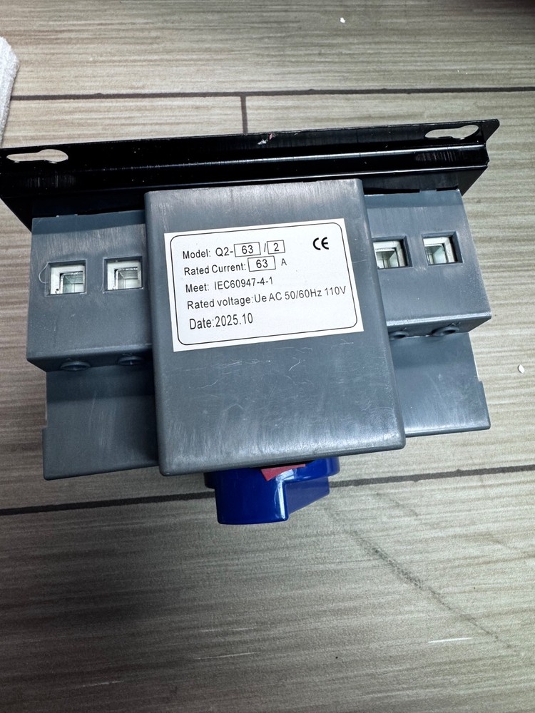 AC110V 63A 2P Automatic Transfer Switch Solar ATS Generator Dual Power Change...