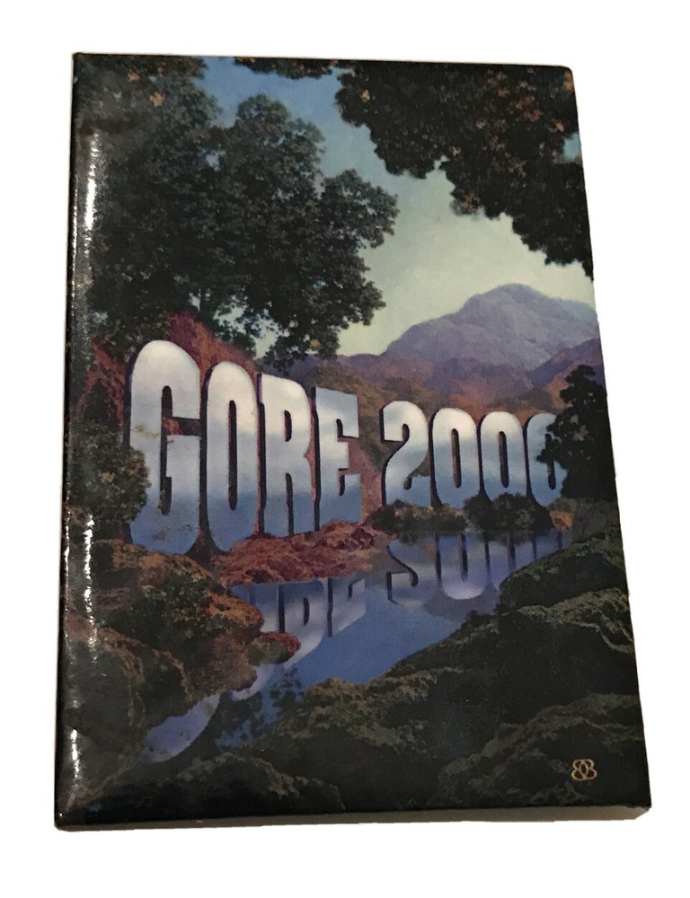 Gore 2000 Bold Concepts 3" x 2" Vertical Pin Back Mountain Landscape