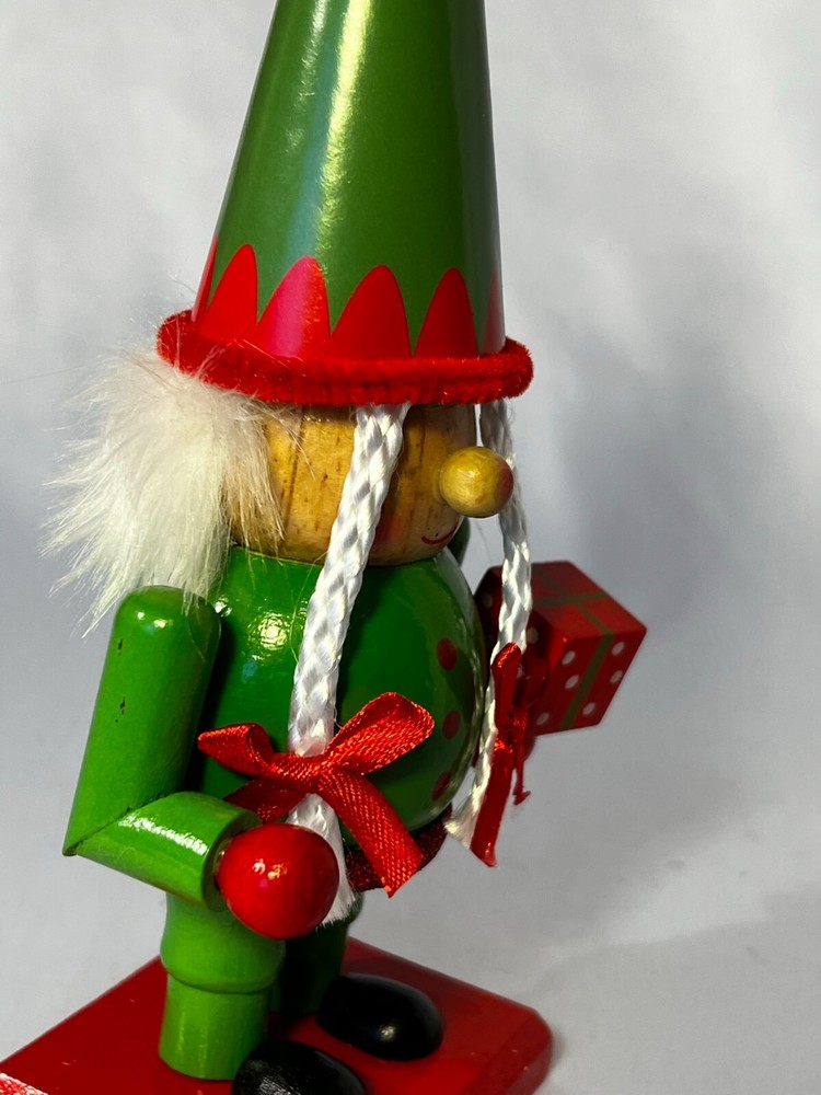 CHRISTMAS ELF GNOME NUTCRACKER~Present*Hat