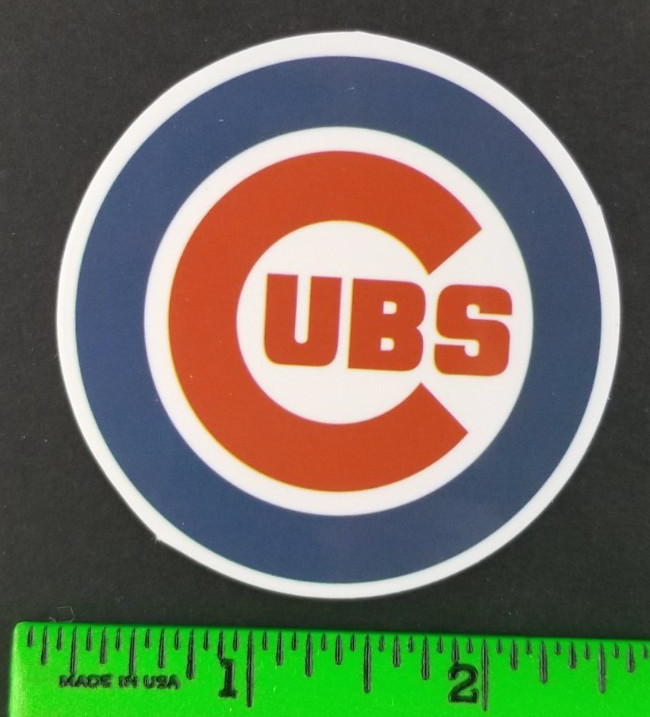 Chicago Cubs Baseball Skateboard Sticker