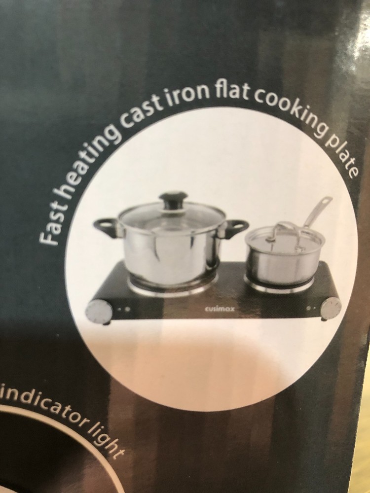 Kitchen Appliance, Cusimax Double Hot Plate CMHP-B201