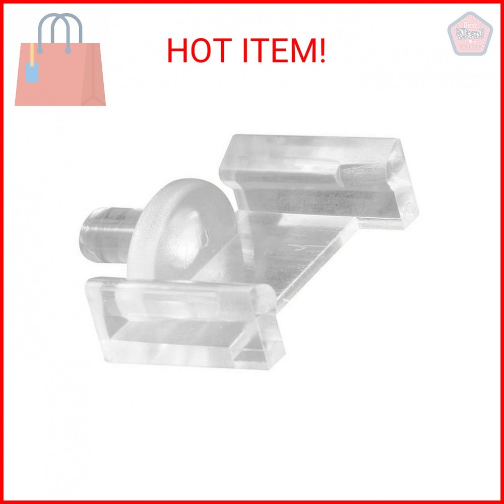 Prime-Line L 5839 Clear Plastic Window Grid Retainer Clips (6 Pack)