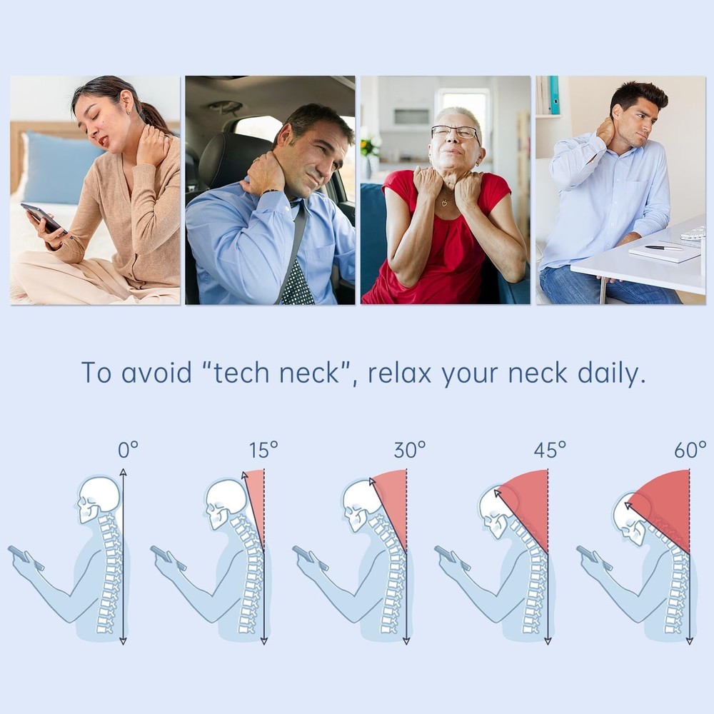 Multi-Functional Cervical Traction Device, Electric Neck Stretcher with Dynam...