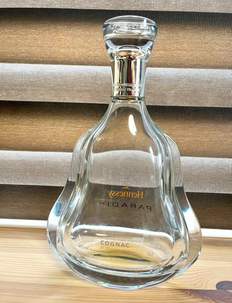 Hennessy Paradis Cognac Crystal Decanter Empty Bottle