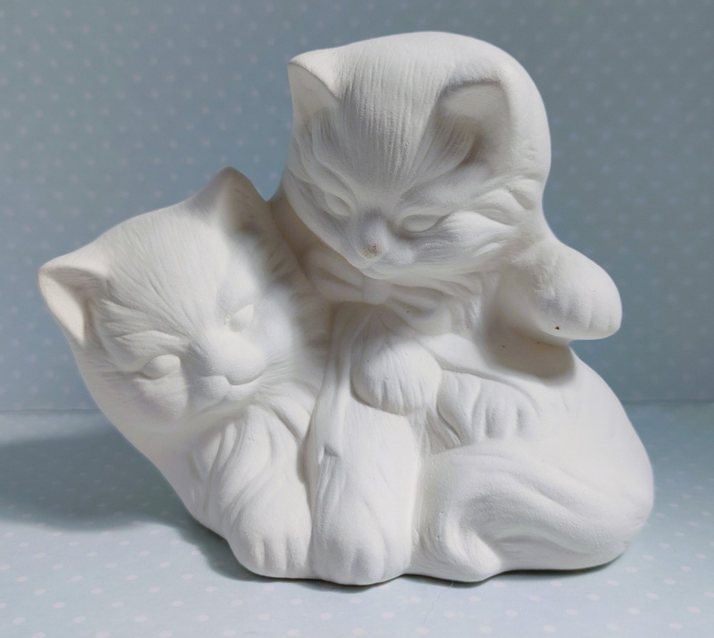 Cats ~ Ceramic Bisque Ready to Paint