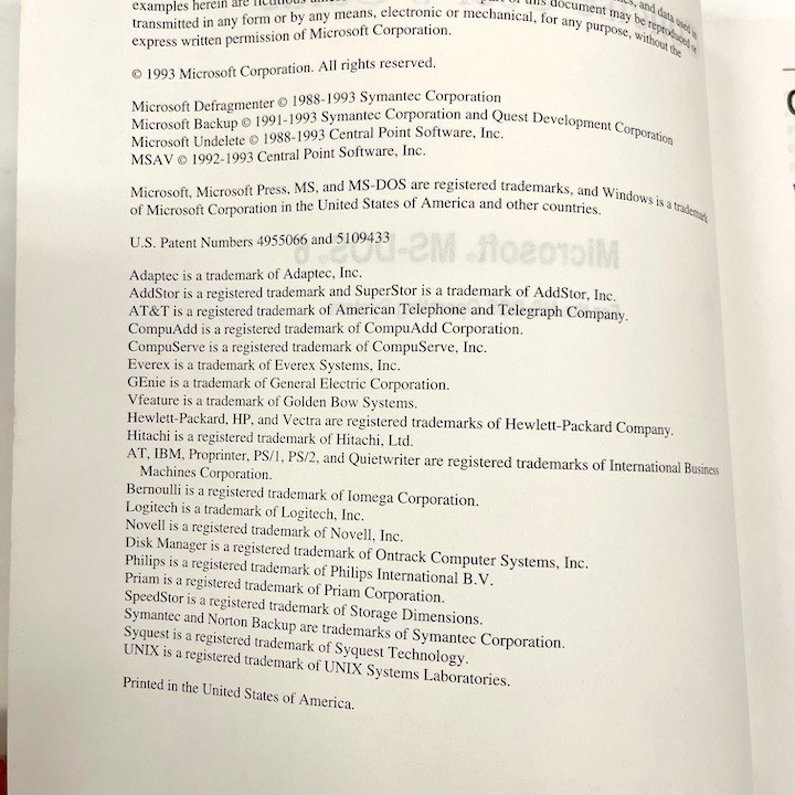 1993 Concise User's Guide for Microsoft MS-DOS 6.2