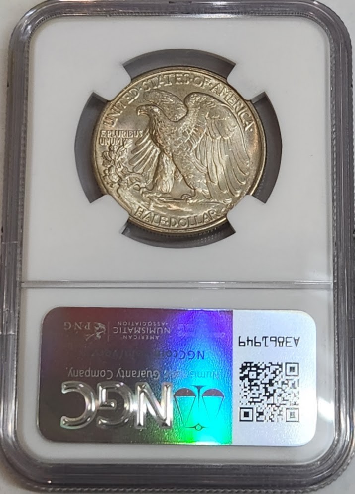 1947 MS66 Walking Liberty Half Dollar NGC