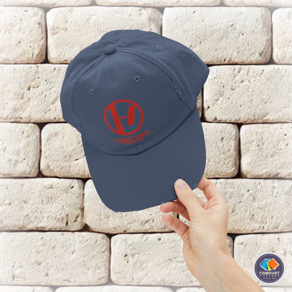 Twenty One Pilots Logo Unisex Distressed Cap