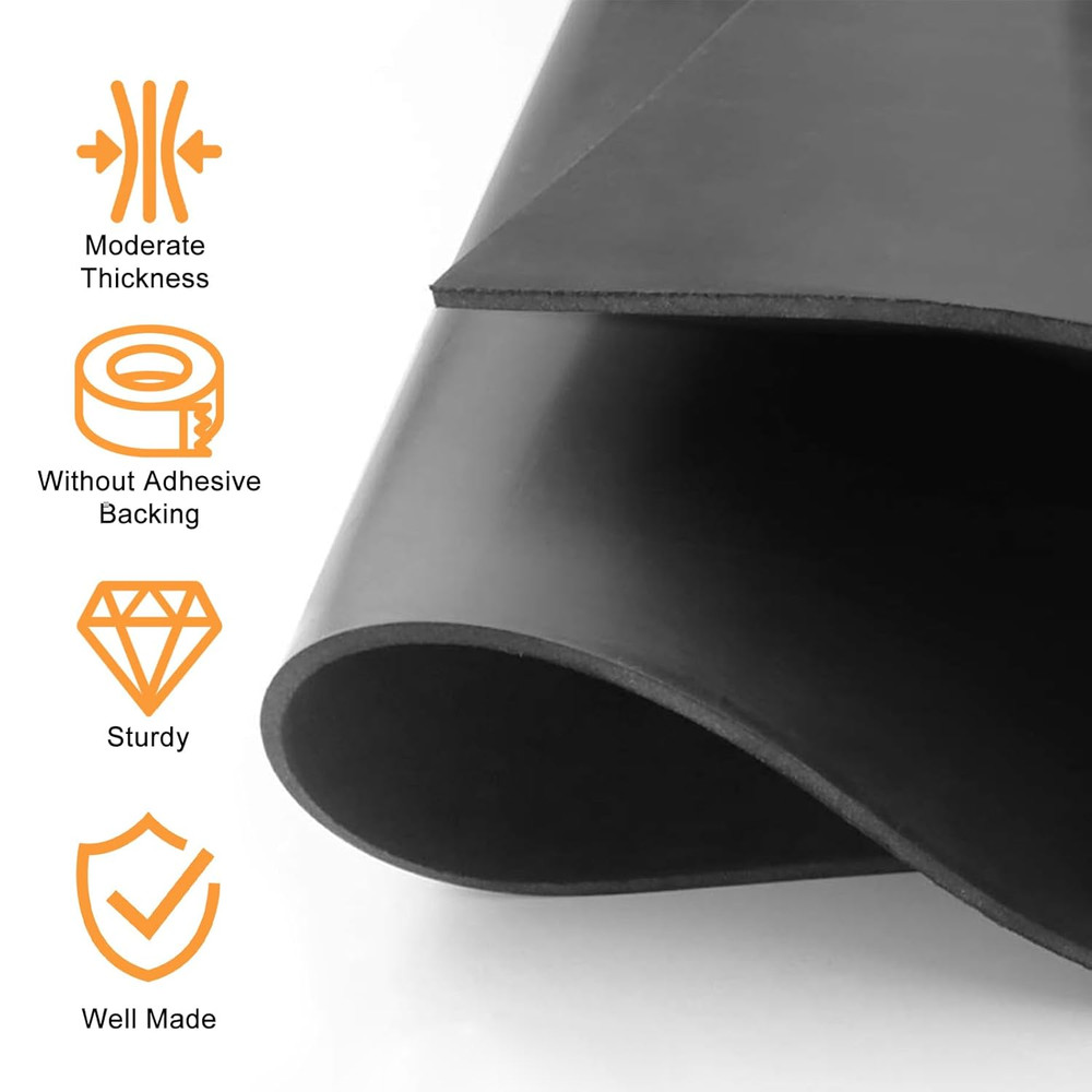 Neoprene Rubber Sheet, Solid Rubber Seal Strips for DIY Gasket Materials