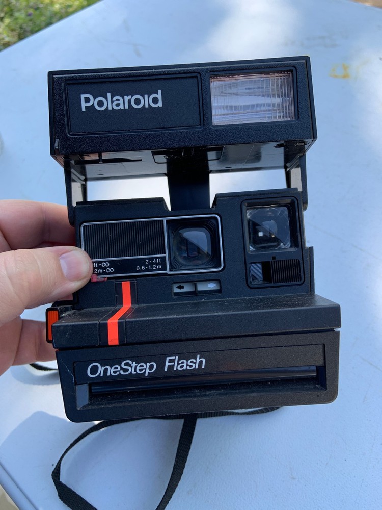 Vintage Polaroid One Step Flash Red Strip