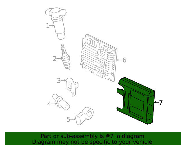 Genuine GM Engine Control Module Bracket 22941159