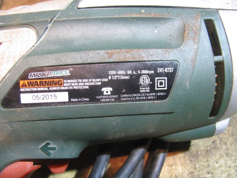 Masterforce 241-0737 1/2" Hammer Drill