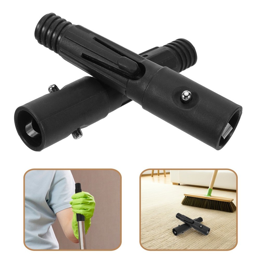 2 Pcs Broom Handle Threaded End Attachments Extension Pole Tip Replacement