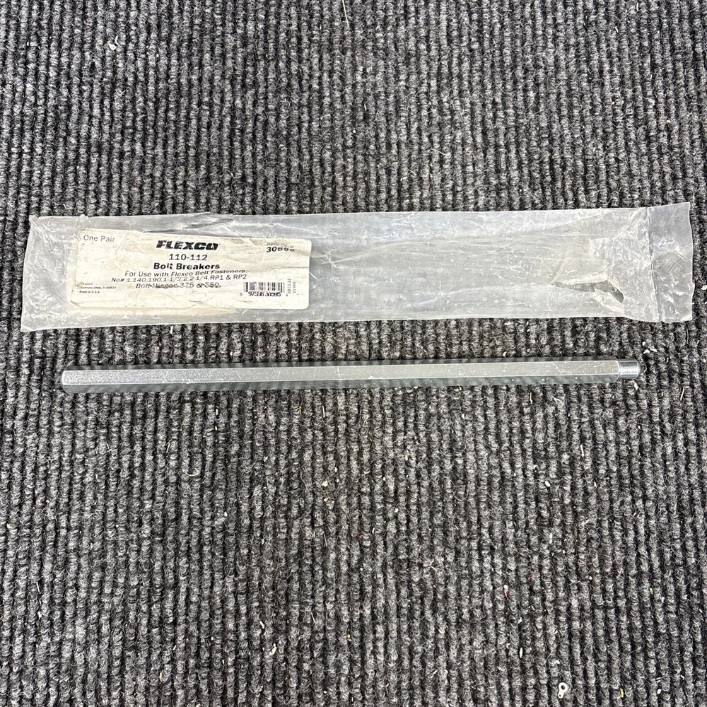 PAIR BFLEXCO 110-112 BOLT SOLID PLATE STRAIGHT BOLT BREAKERS
