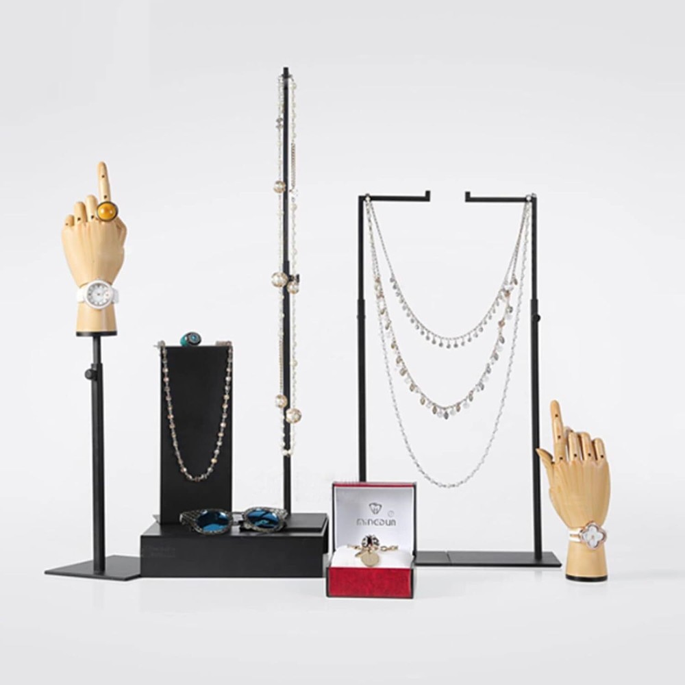 K KAIDIYIN Handbag Display Stand - 2 Pack Solid Black Bag Rack