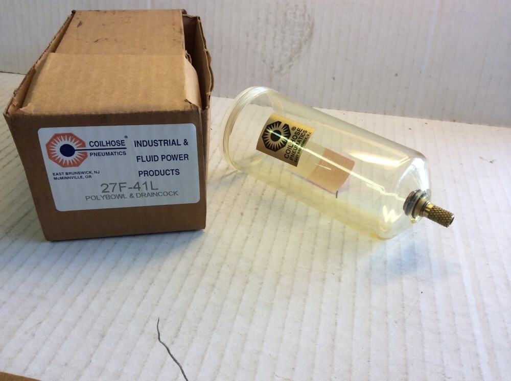 27F-41L Coilhose Polybowl & Draincock