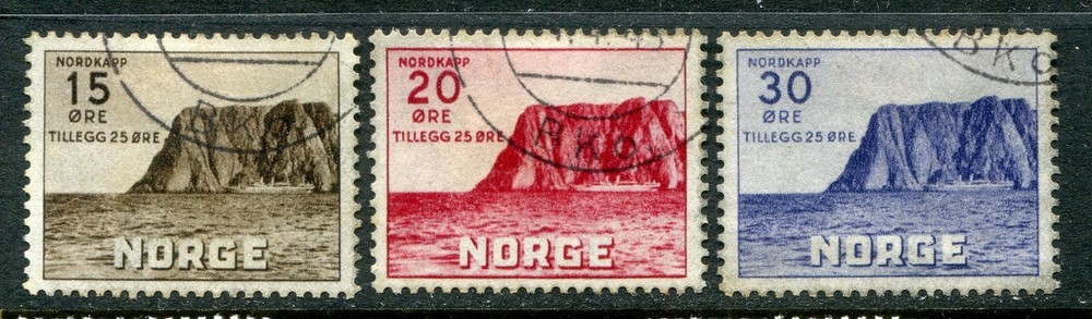 Norway #B28-30 North Cape Complete Set [Used]