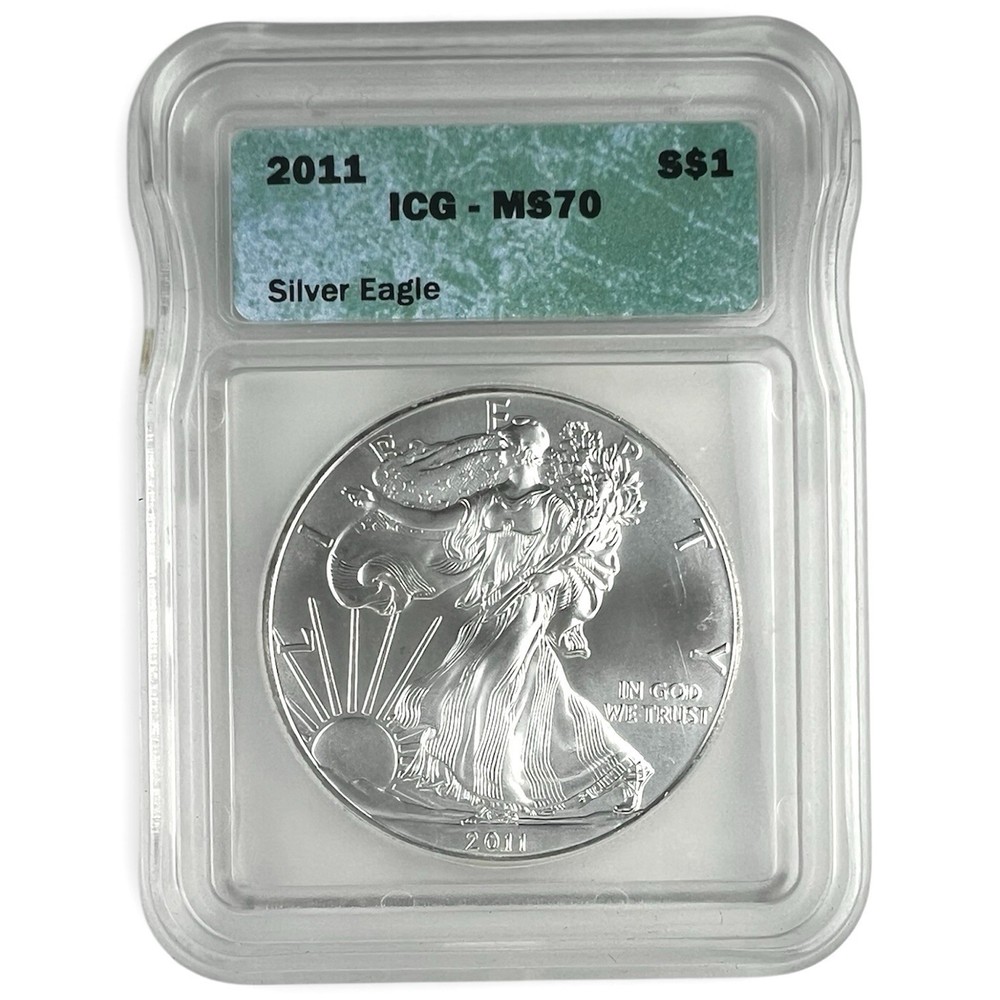 2011 American Silver Eagle MS70 ICG NA90