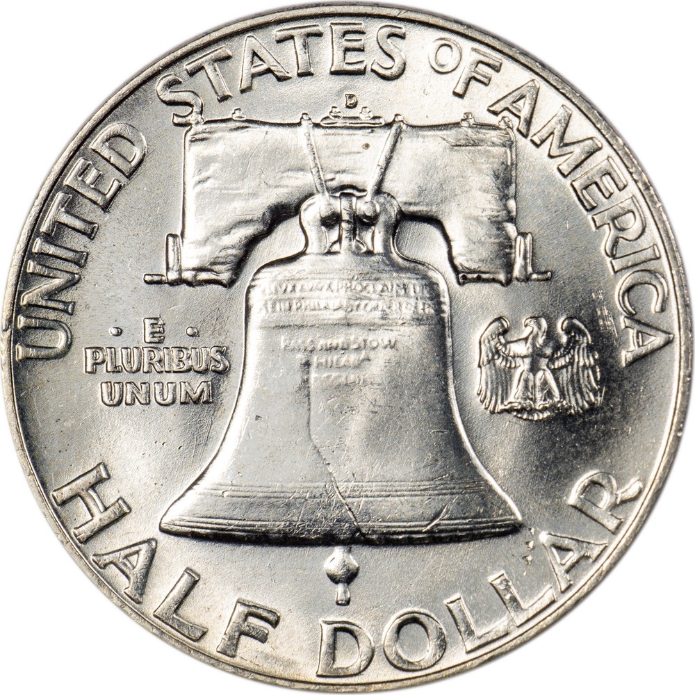 1963-D Franklin Half Dollar - Blast White - Lustrous BU GEM!