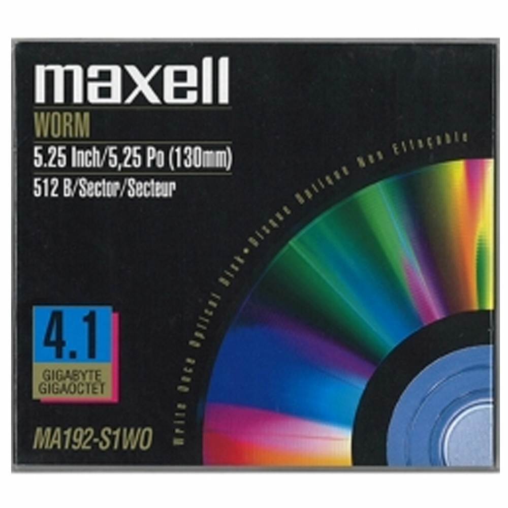 Maxell 5.25" Worm Optical Disk 4.1GB 512B MA192-S1WO
