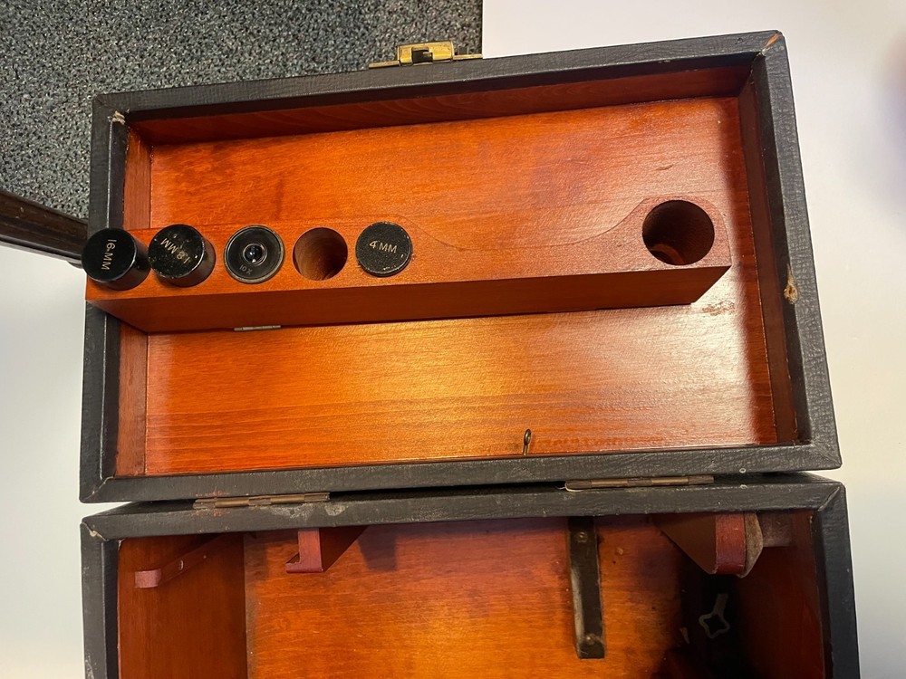 Antique 1900s Spencer Buffalo & Co Microscope/ Box