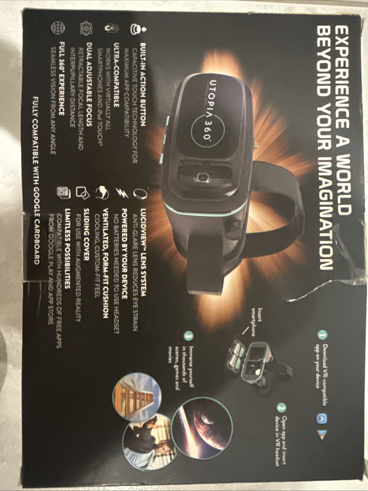 Utopia 360 Virtual Reality 3D Headset