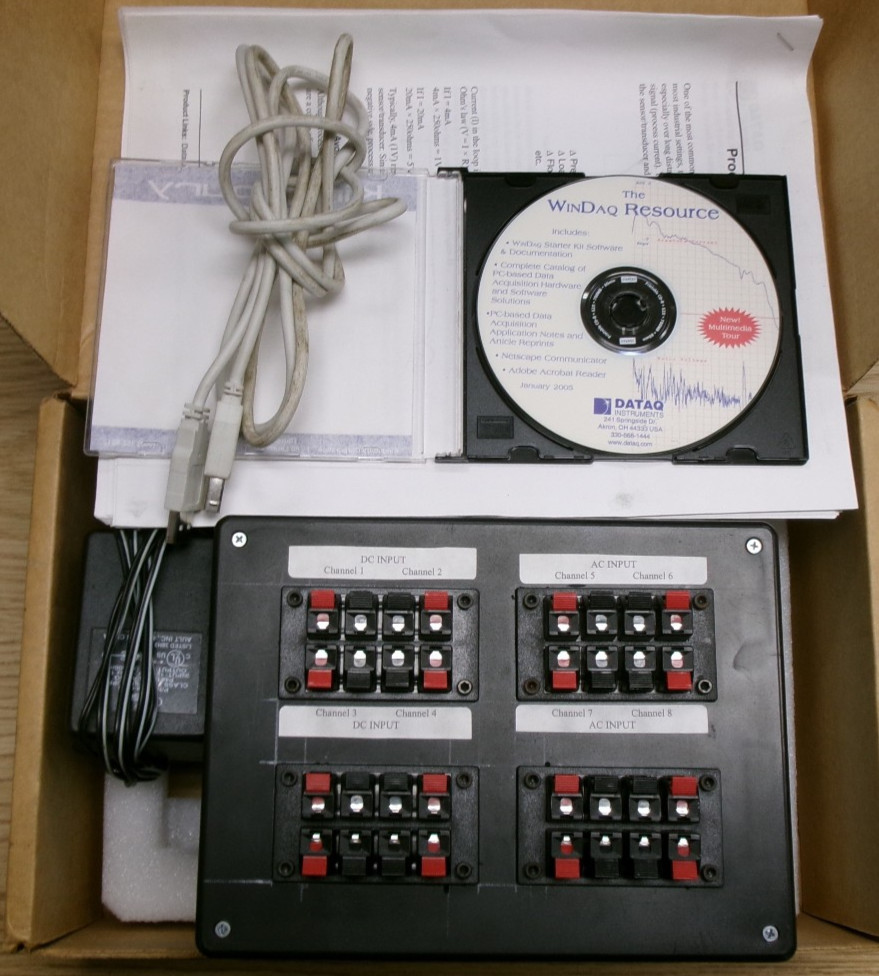 DATAQ INSTRUMENTS DATA ACQUISITION UNIT 8 CHANNEL - USER INTERFACE #440B