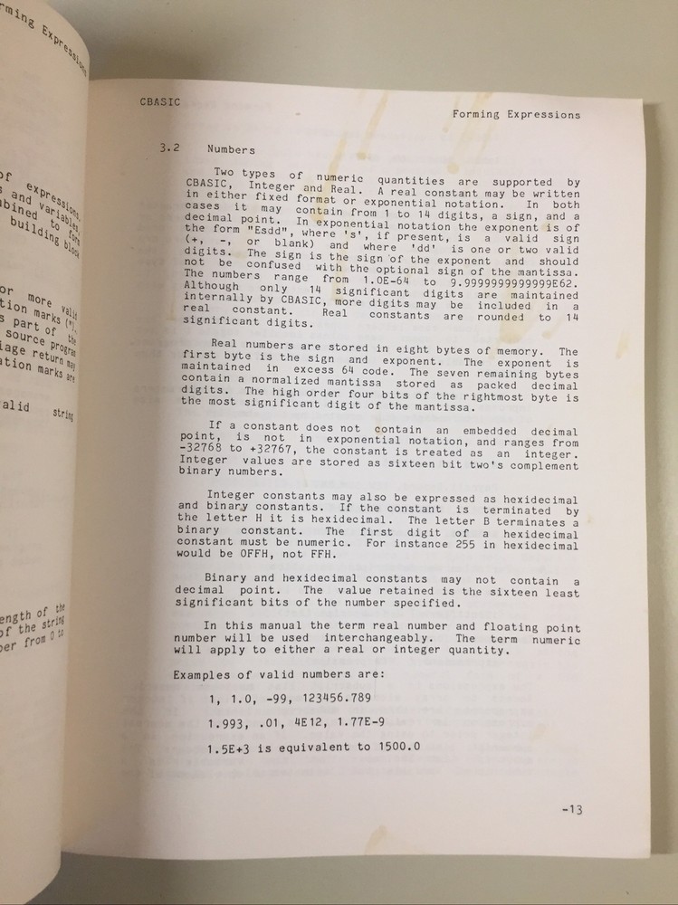 Vintage 1980 Compiler Systems CBASIC A Reference Manual Version 2