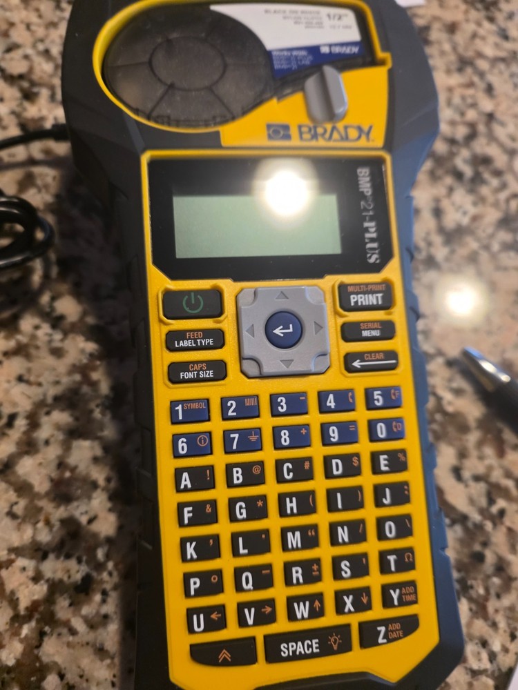 Brady BMP21-Plus Handheld Label Maker Printer - 4 Extra Rolls