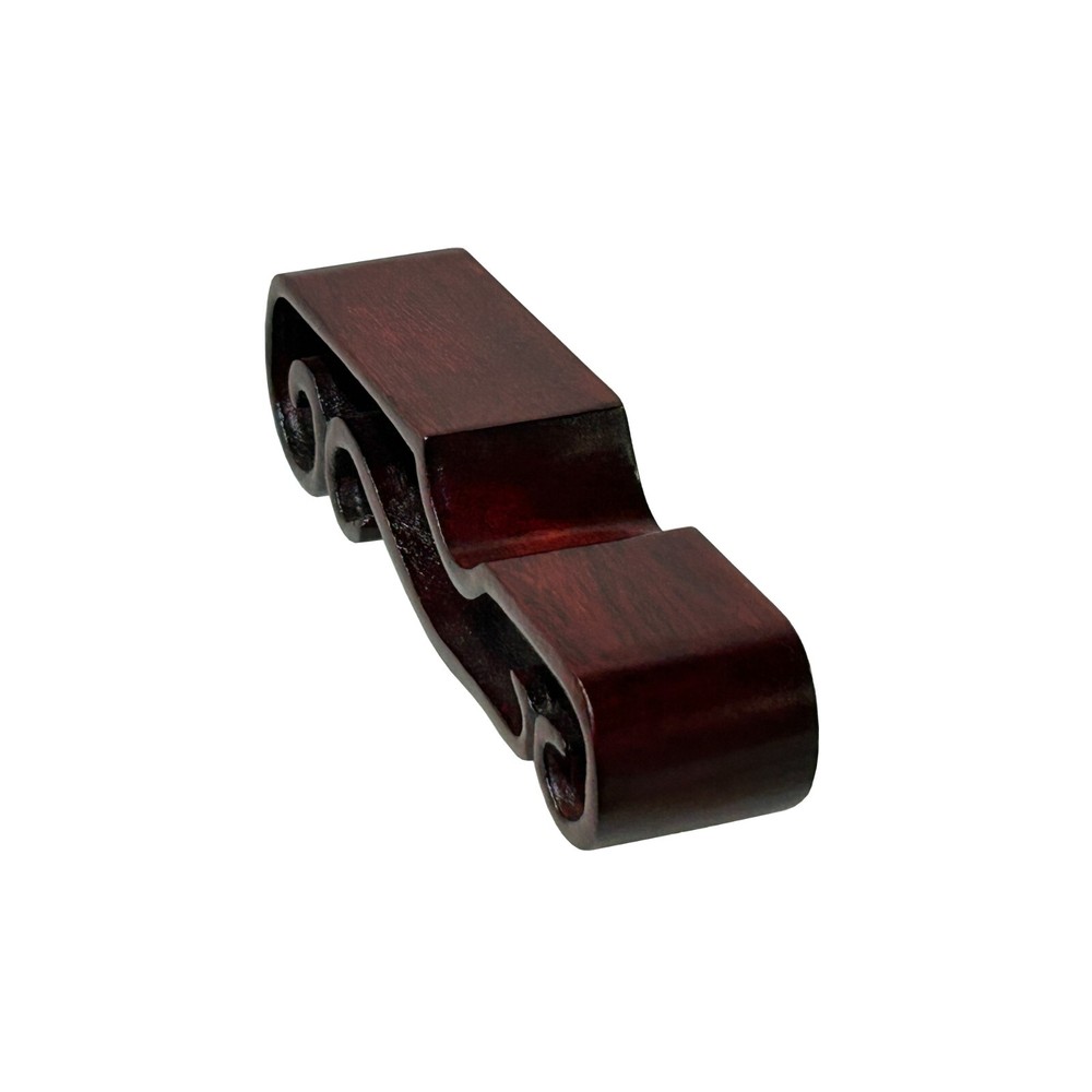 5.25" Reddish Brown Wood Straight Scroll Rectangular Stand Riser Easel st1083