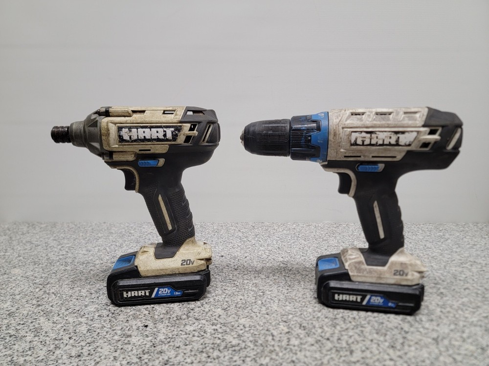 HART 2-Tool Combo Kit, Cordless Li-Ion Drill & Impact Driver Set