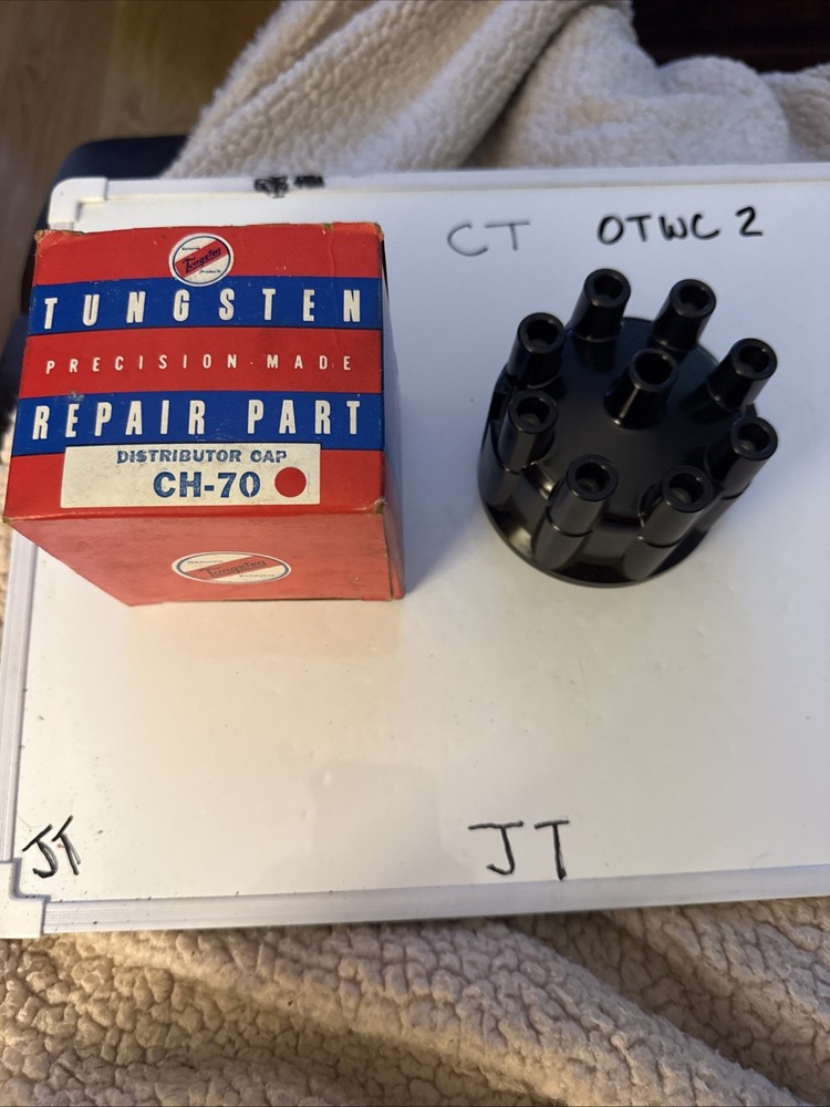 (1) Tungsten Distributer Cap Ch-70 Nos OEM Sold Individually