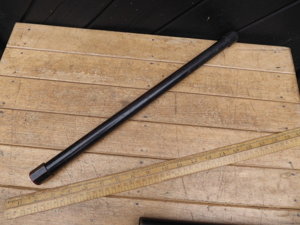 Antique Victorian Draughtsman Rolling rules. One with Octagonal ends - J.C.King