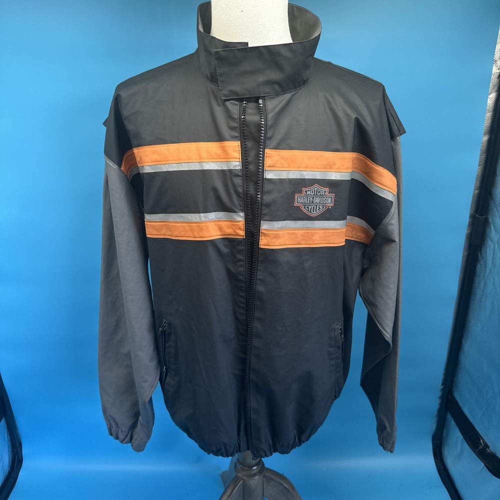 Genuine Harley-Davidson Reflective Rain Jacket  Size Medium