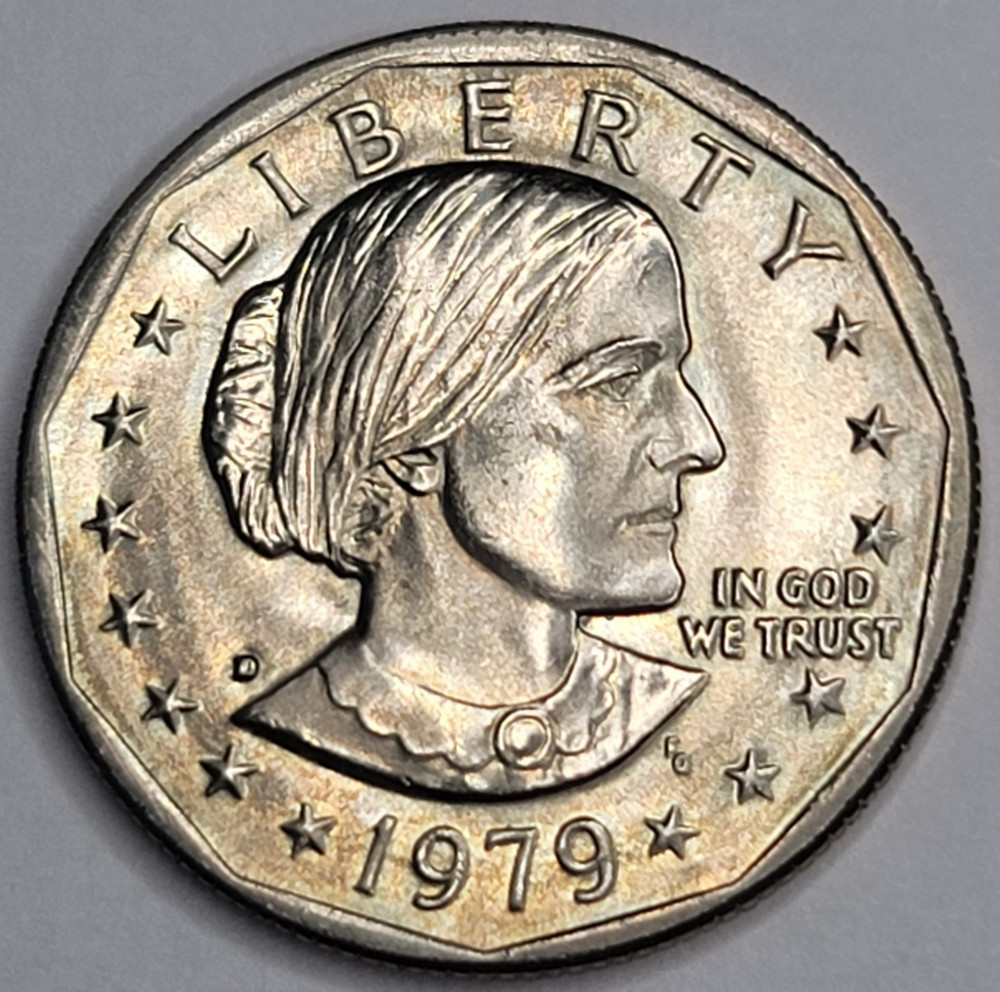 1979 D SUSAN B ANTHONY UNCIRCULATED DOLLAR CN-CLAD