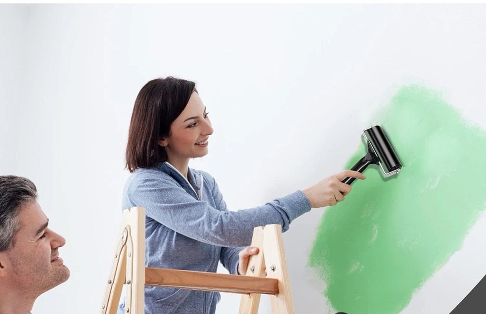 2.2 Inch Rubber Roller Tool, Rubber Brayer Roller for Printmaking by