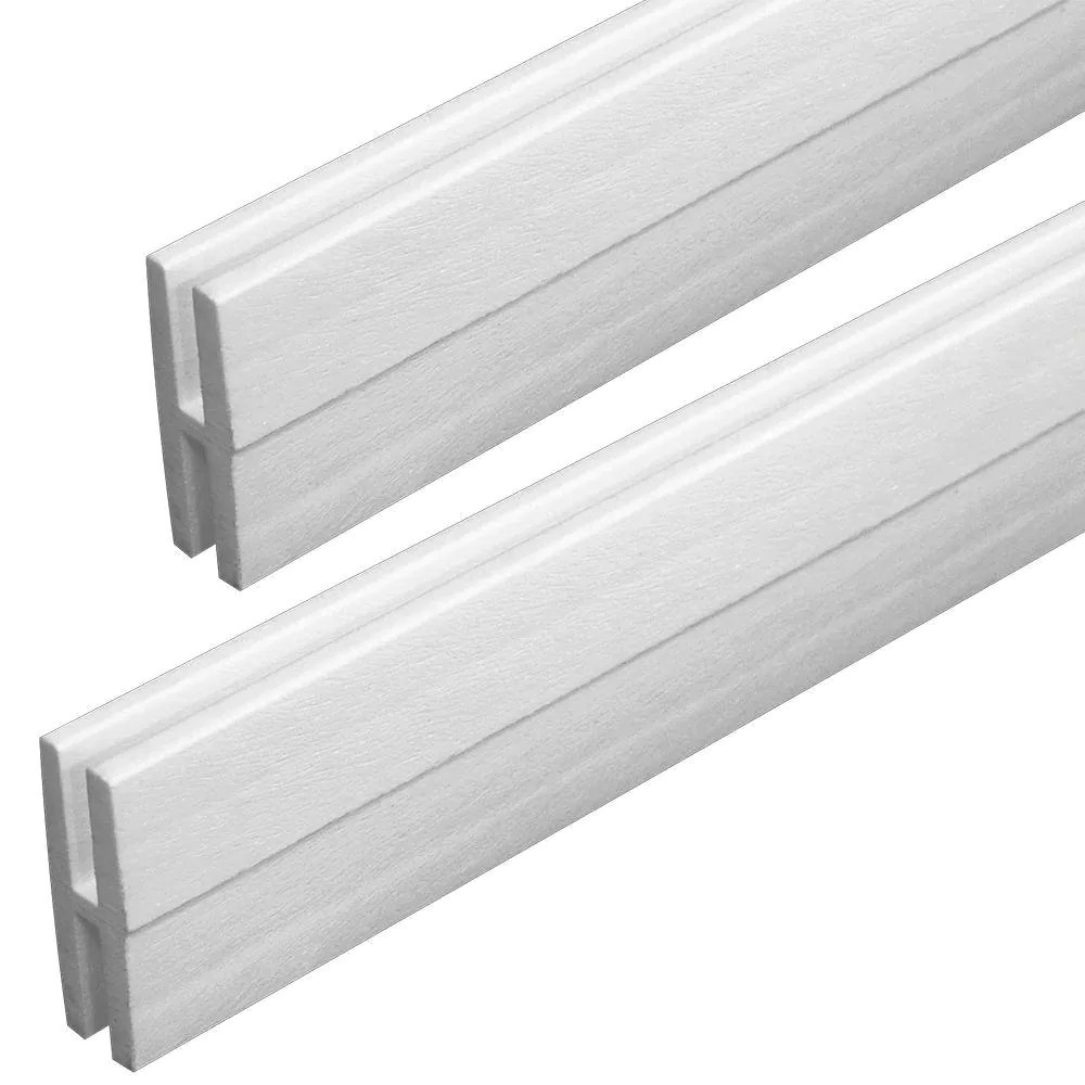 4 Ft. White Vinyl Lattice Divider (2-Pack)