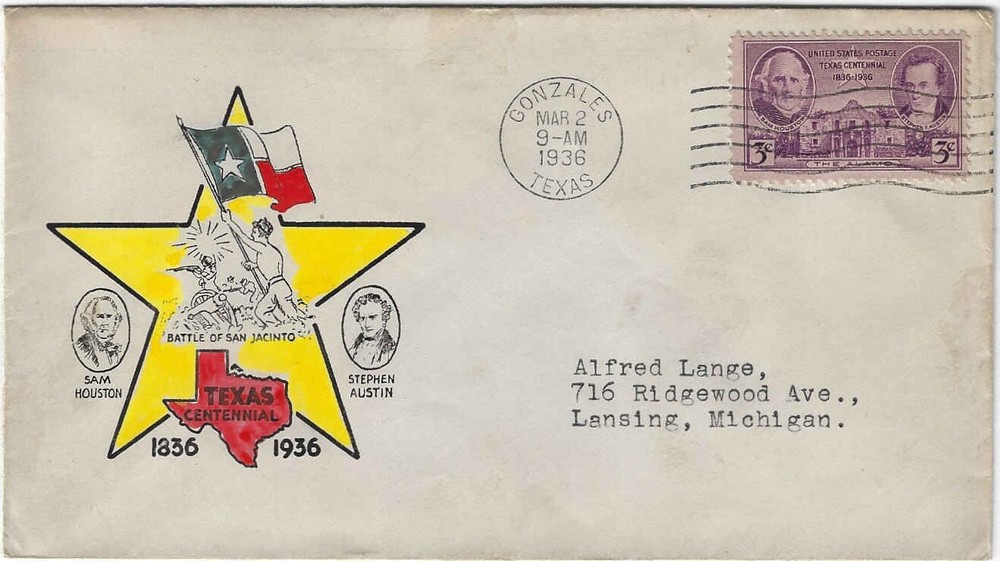 FDC     # 776-57   --   Texas    --    Gundel