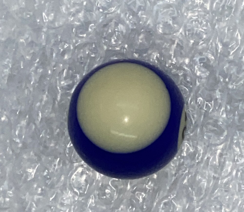 Replacement 1.5" Mini Billiard Pool Ball #10 Blue Stripe.
