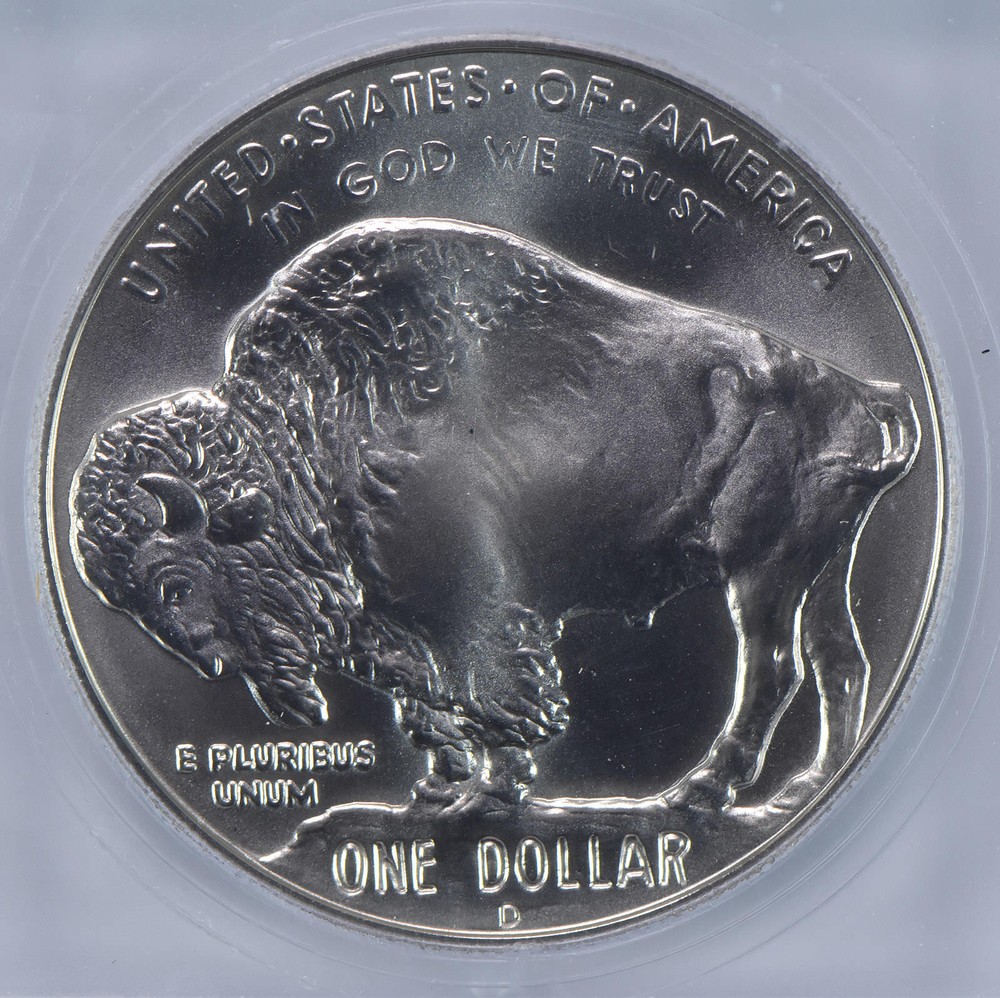 2001-D Buffalo Commemorative Silver Dollar MS70 ICG