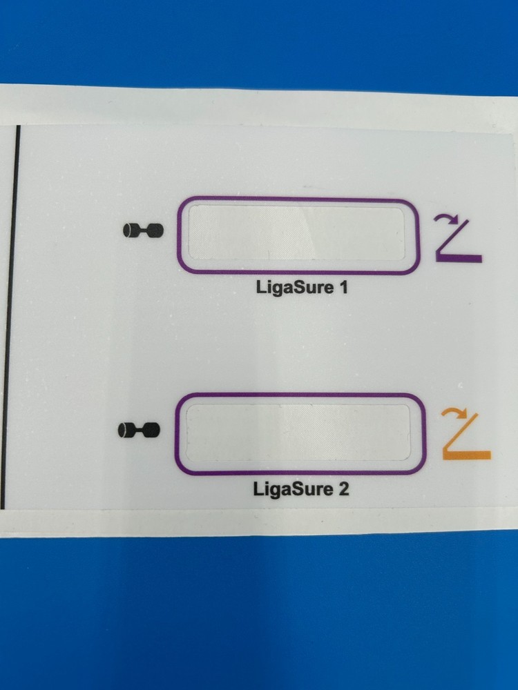Covidien Force Triad Compatible Plastic Front Panel Overlay
