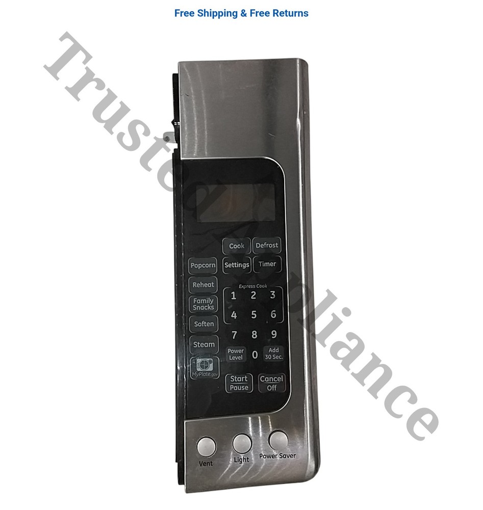 GE Microwave Control Panel WB07X11365 black