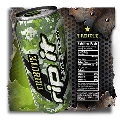 Rip It Energy Drinks Tribute Editions (3 Flavor Sampler, 3 Cans)