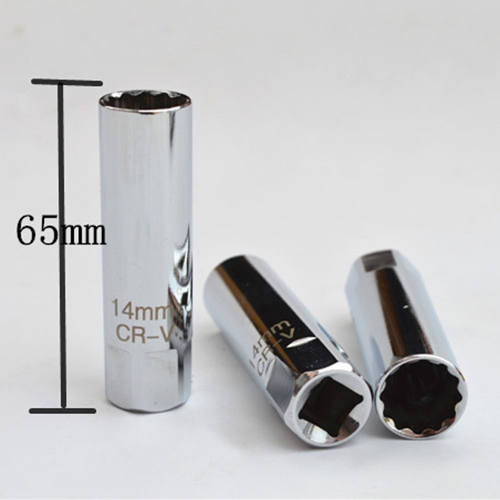 OSOF 14mm & 16mm Spark Plug Socket Thin Wall 12-Point One Size, Silver